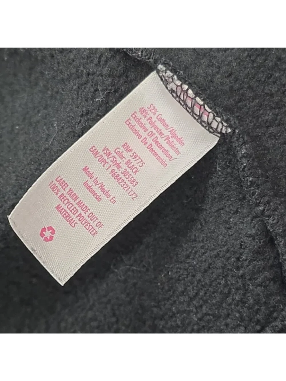 Justice Girls M (10) Butterfly Full Zip Hoodie Black Athleisure Kids Fleece EUC